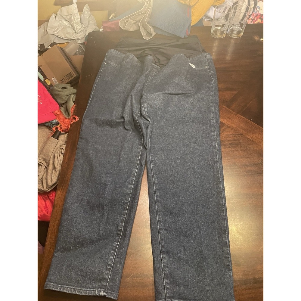Isabel Maternity Jeans Denim 80s slim size 14 - Picture 1 of 4